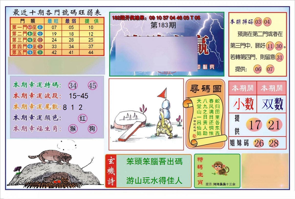 新澳彩183期:逢赌必羸