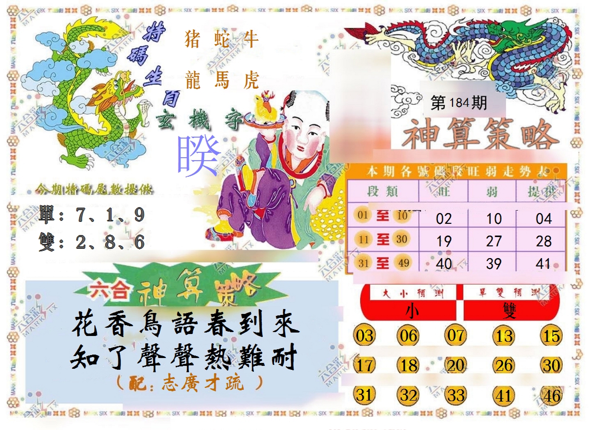 新澳彩184期:神算策略