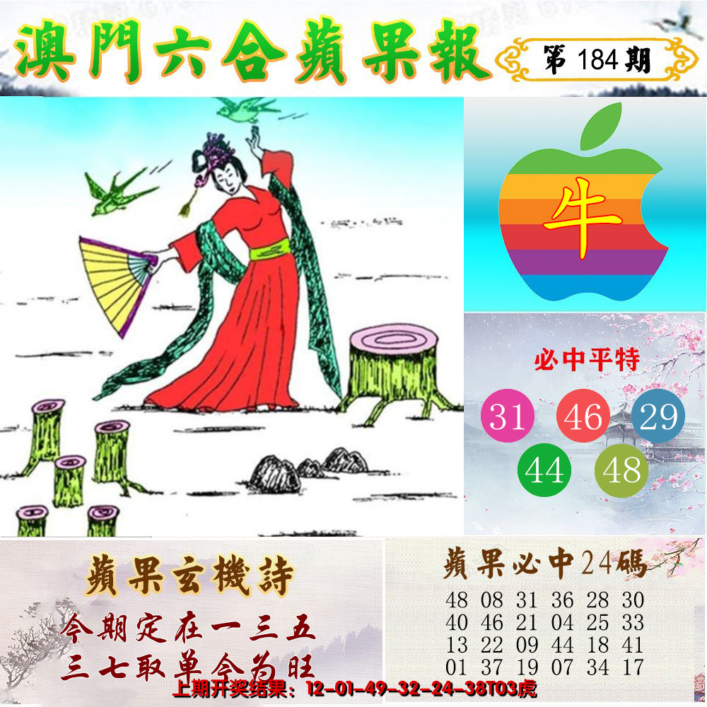 新澳彩184期:苹果报