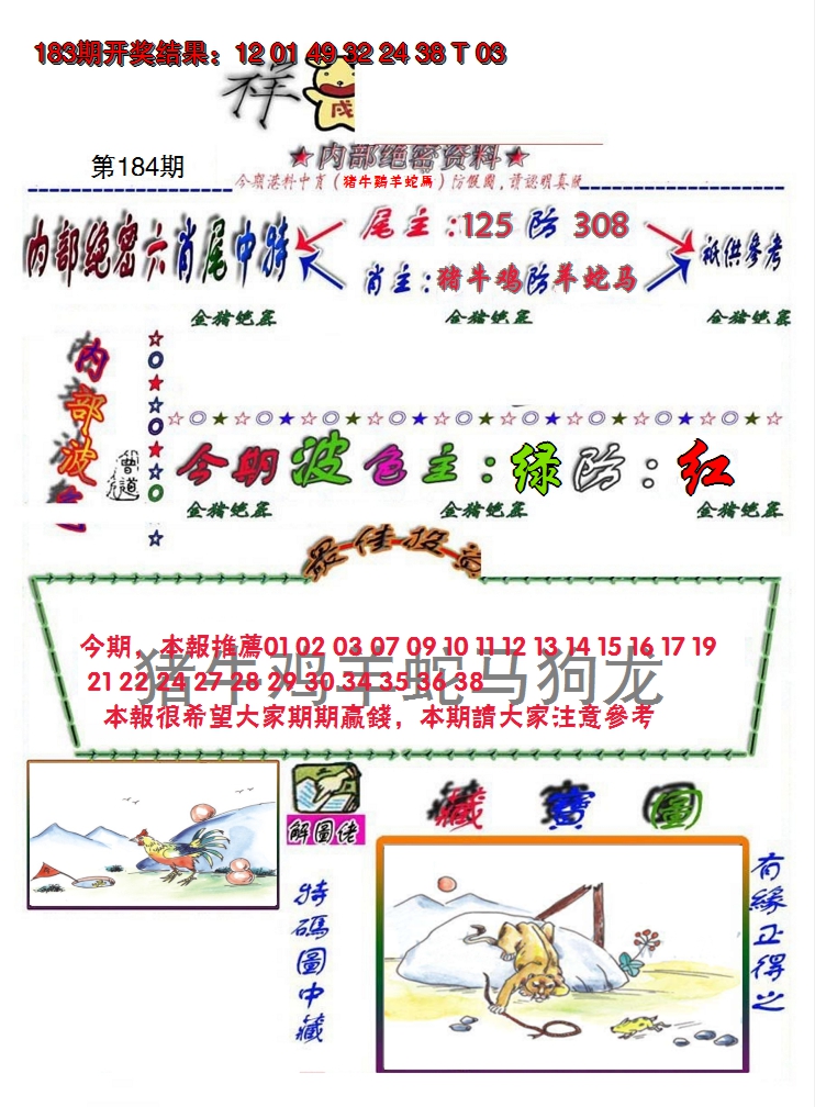 新澳彩184期:金鼠绝密图