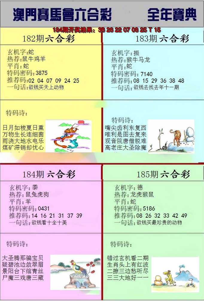 新澳彩185期:澳门挂牌宝典