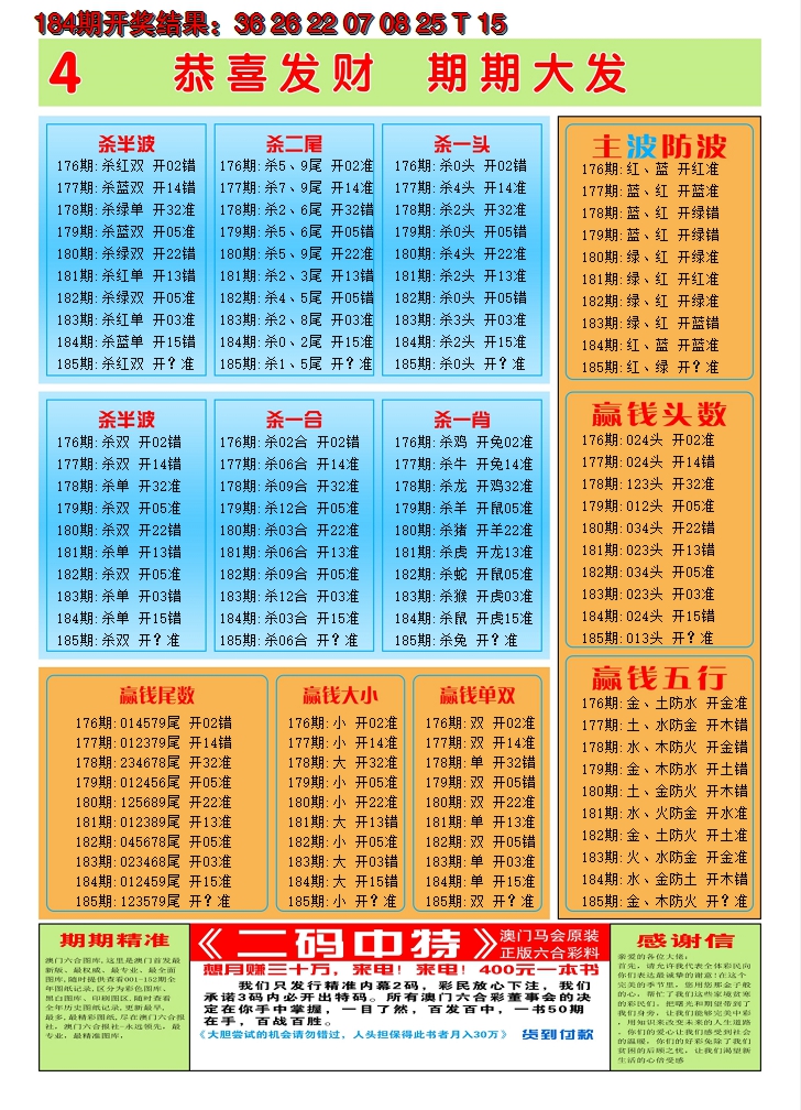 新澳彩185期:澳门黄金屋C