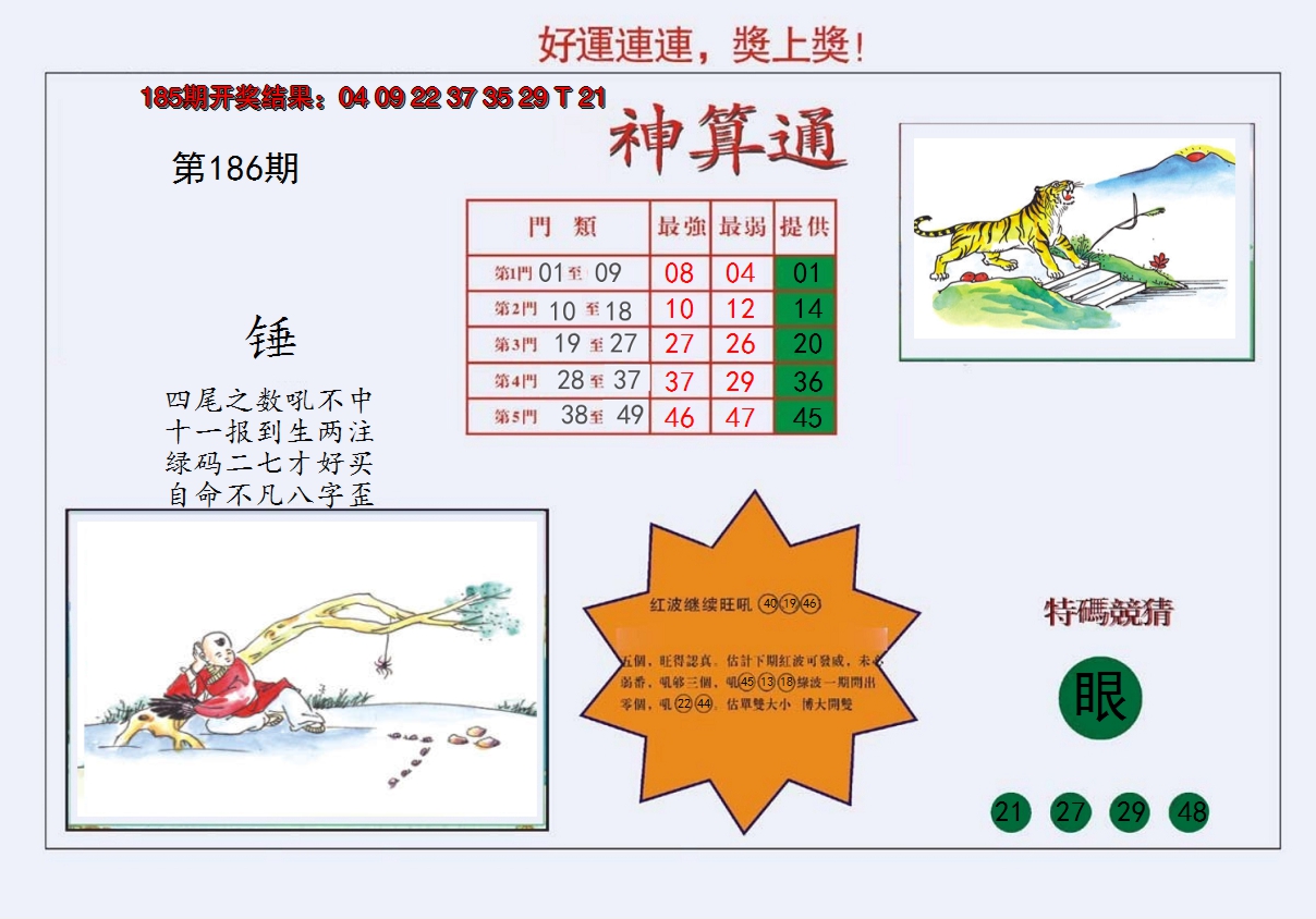 新澳彩186期:4-台湾神算