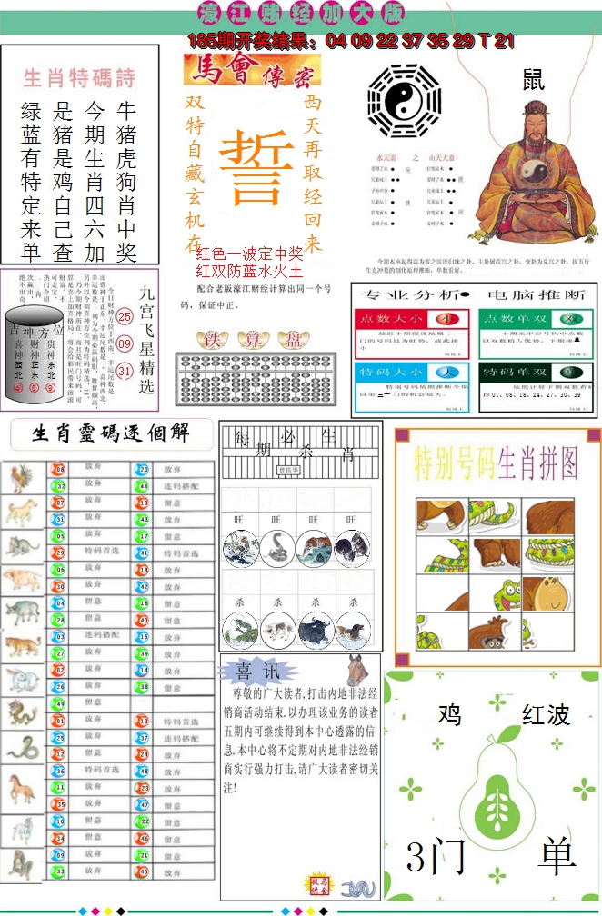 新澳彩186期:濠江赌经B加大版