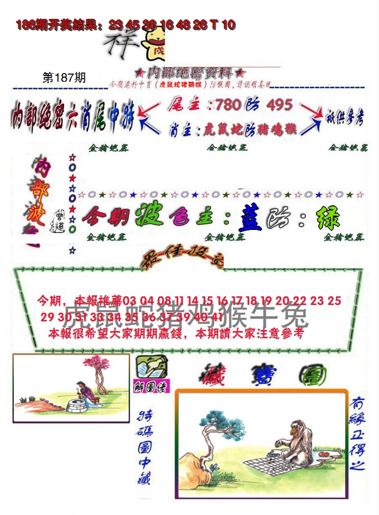 新澳彩187期:金鼠绝密图