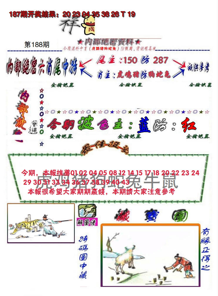 新澳彩188期:金鼠绝密图