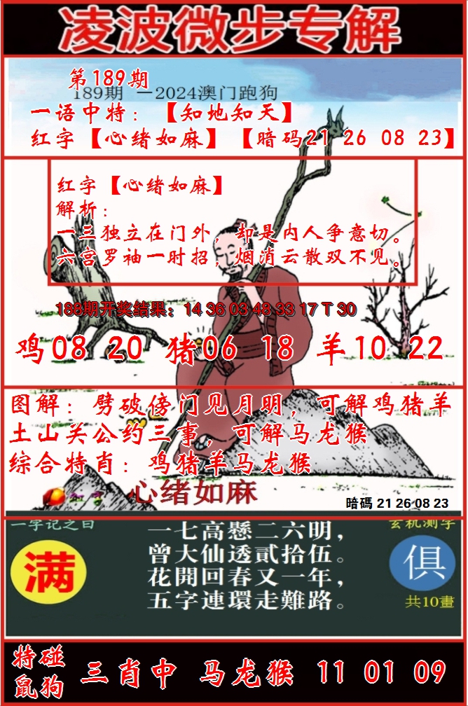 新澳彩189期:凌波微步