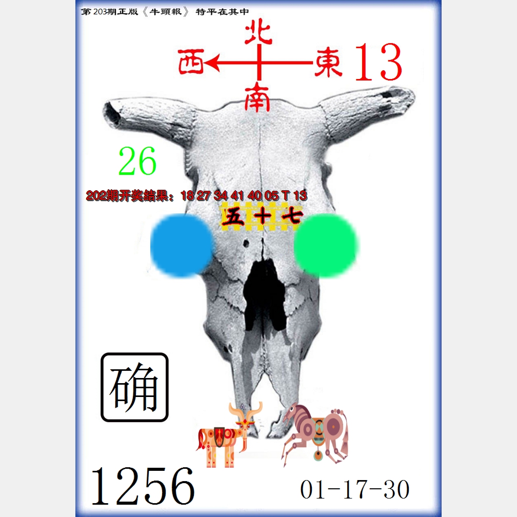 新澳彩203期:牛头报