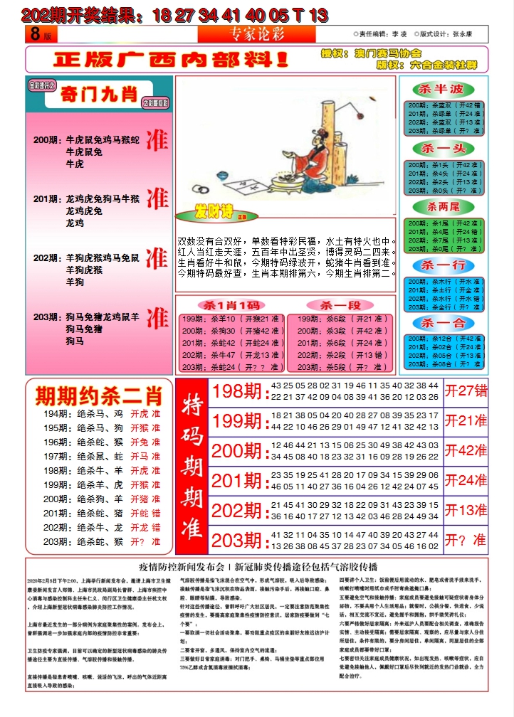 新澳彩203期:财富人家B