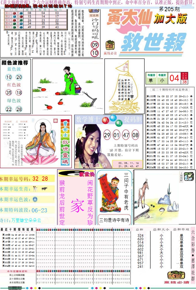 新澳彩205期:黄大仙救世A加大版