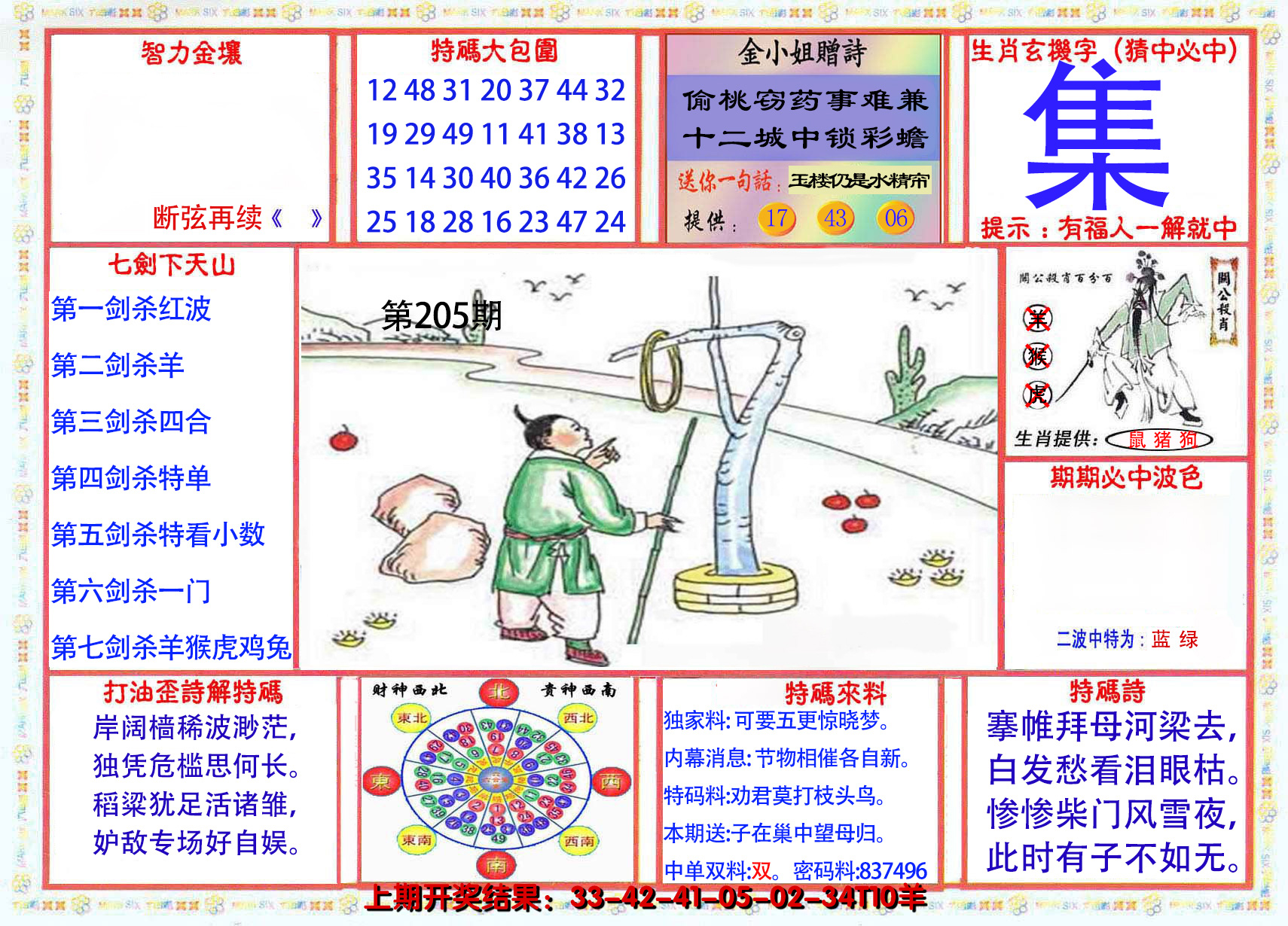 新澳彩205期:会员传真-1