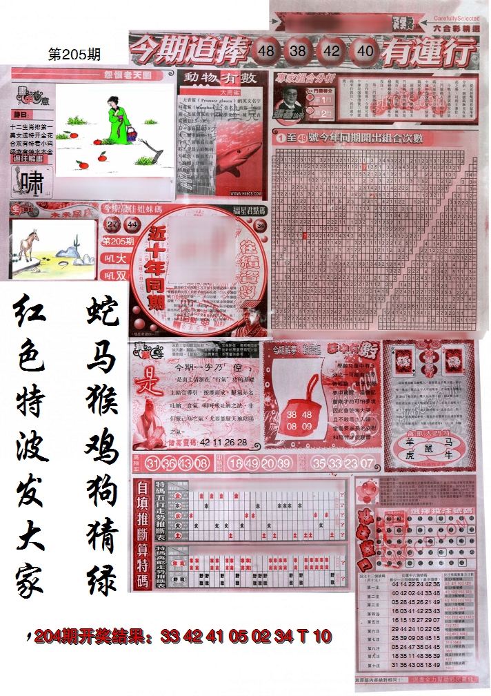 新澳彩205期:新六合精选B