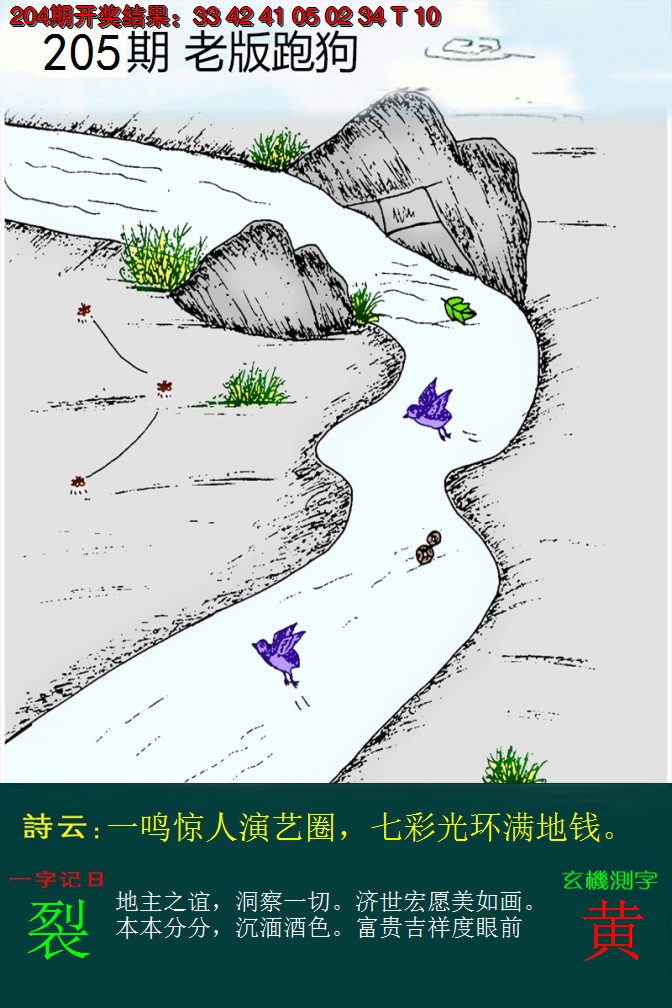 新澳彩205期:老版跑狗