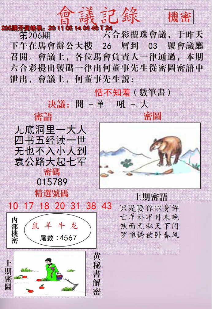 新澳彩206期:澳门会议记录