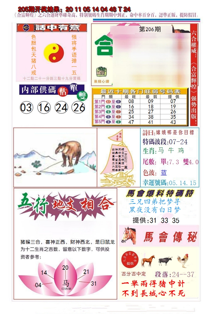 新澳彩206期:合富辉煌