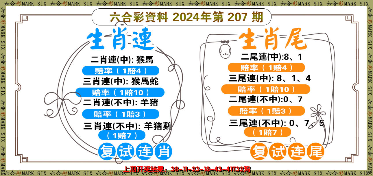 新澳彩207期:复试连