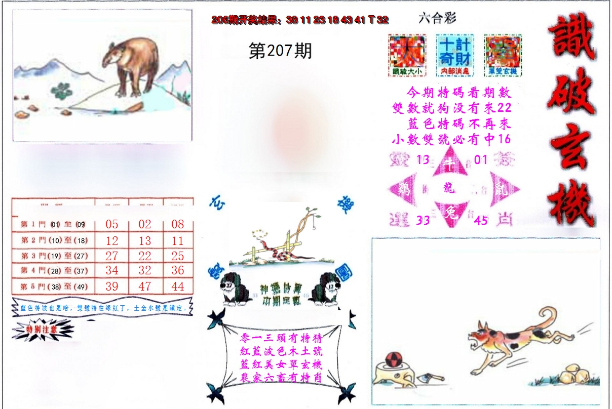 新澳彩207期:识破玄机