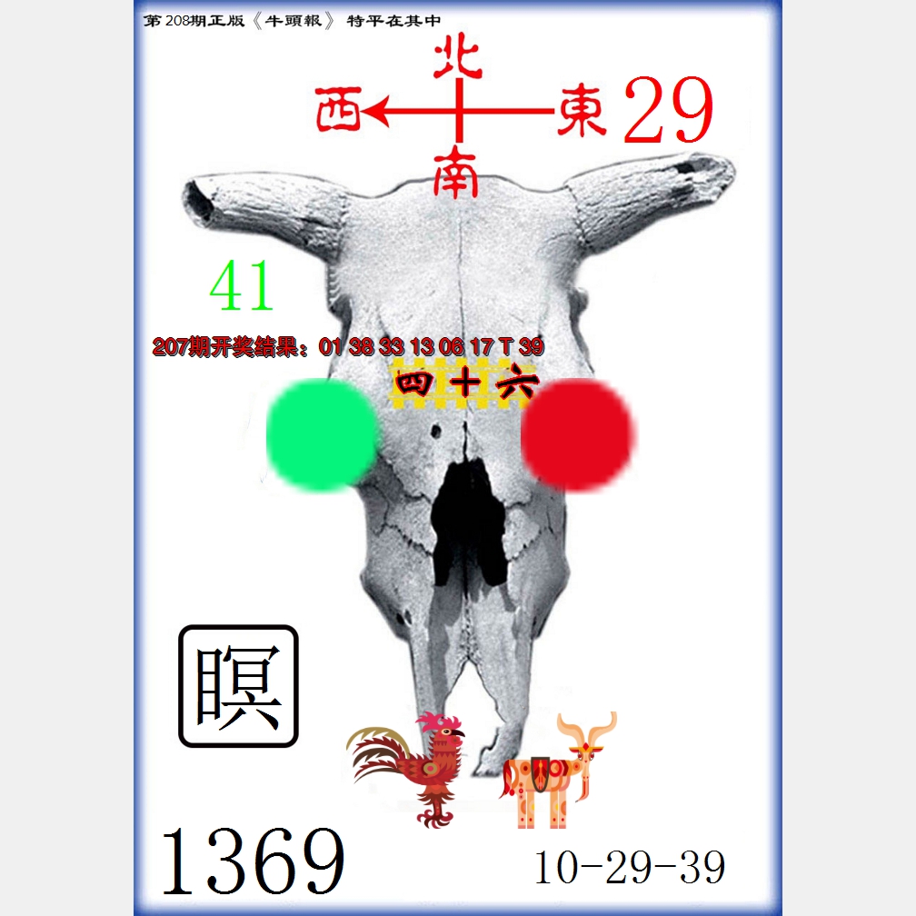 新澳彩208期:牛头报