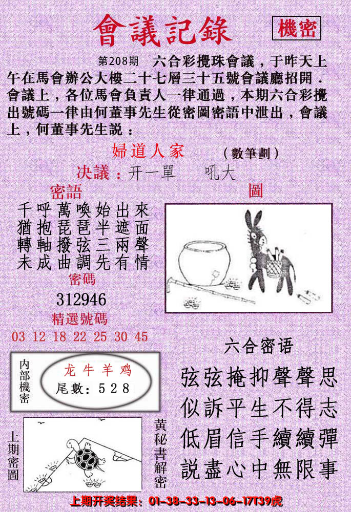 新澳彩208期:会议记录