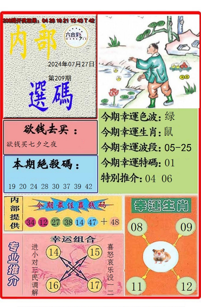 新澳彩209期:马会内部选码