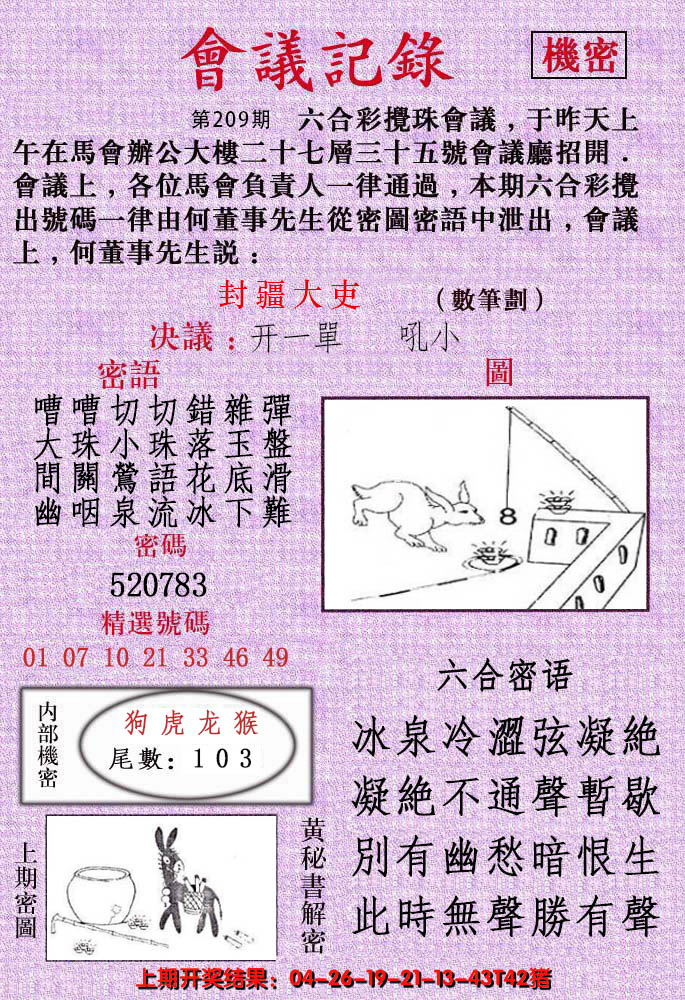 新澳彩209期:会议记录