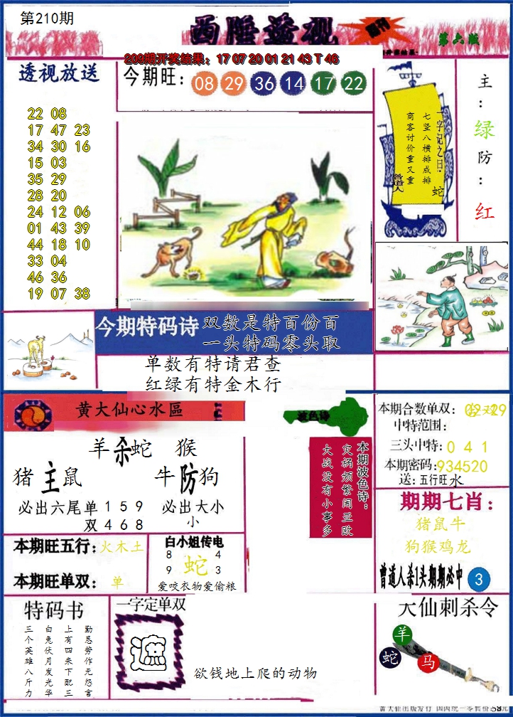 新澳彩210期:西陲透视