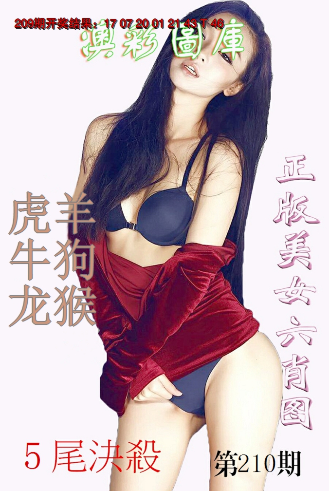 新澳彩210期:美女六肖图-1