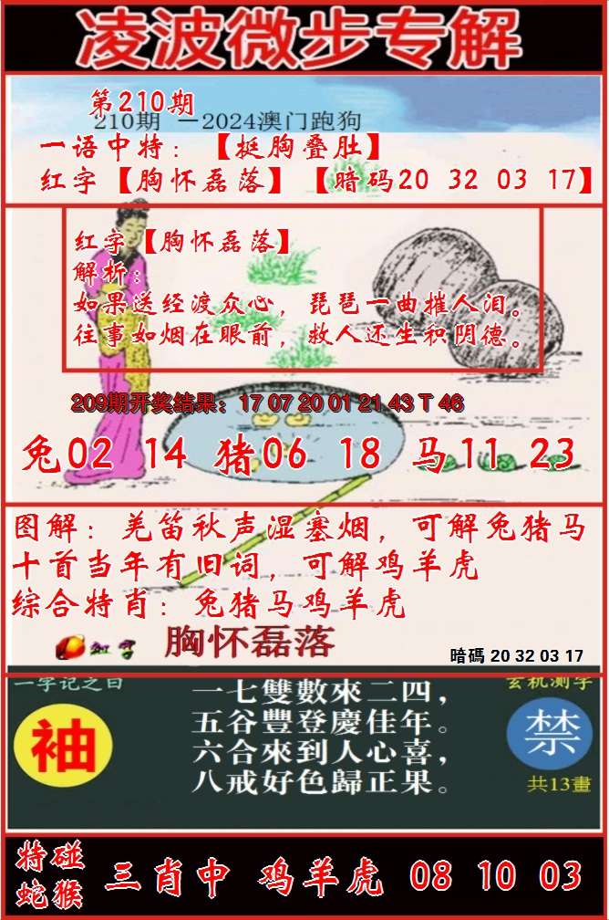 新澳彩210期:凌波微步