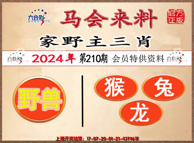 新澳彩210期:澳门来料